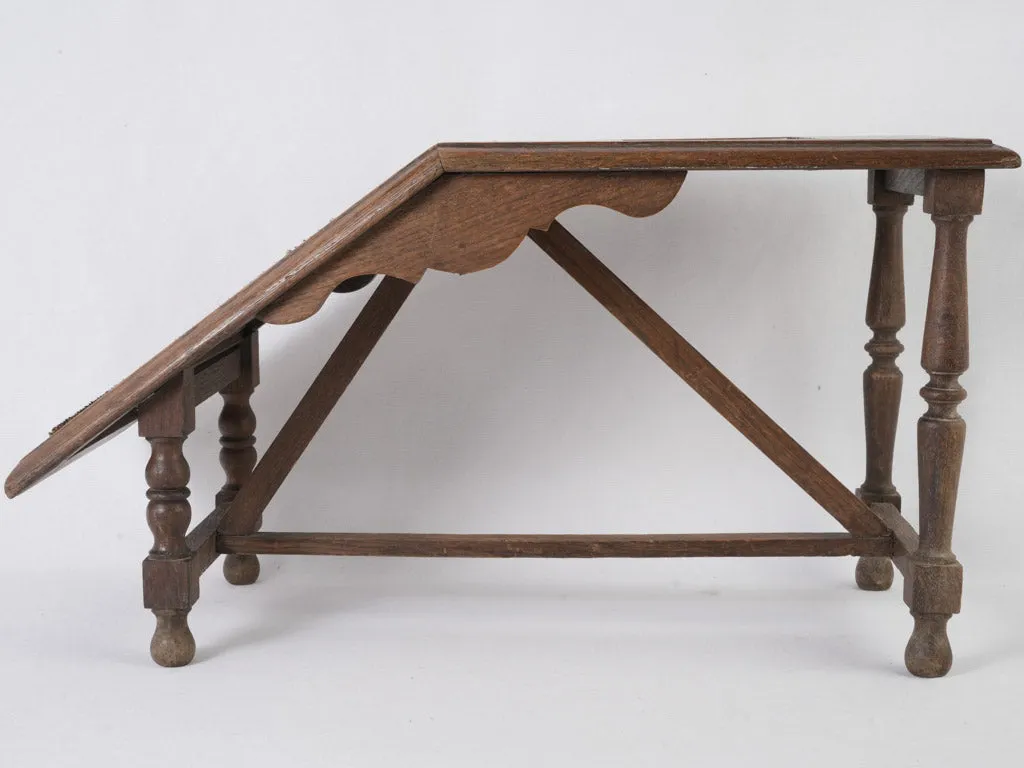 19th-century commercial shoe shiner stand 15¾"