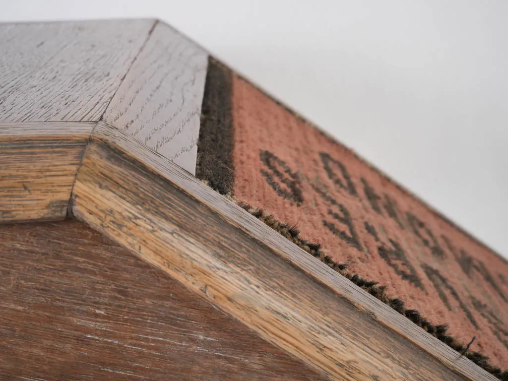 19th-century commercial shoe shiner stand 15¾"