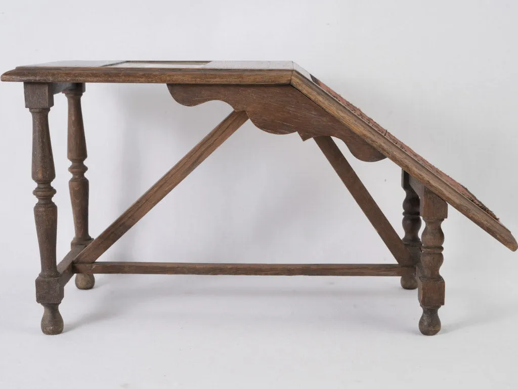 19th-century commercial shoe shiner stand 15¾"