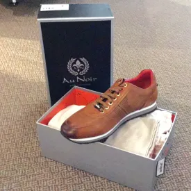 Au Noir Mens Shoes James. Cognac