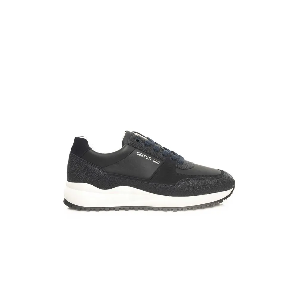 Blue Cowhide Men Sneaker