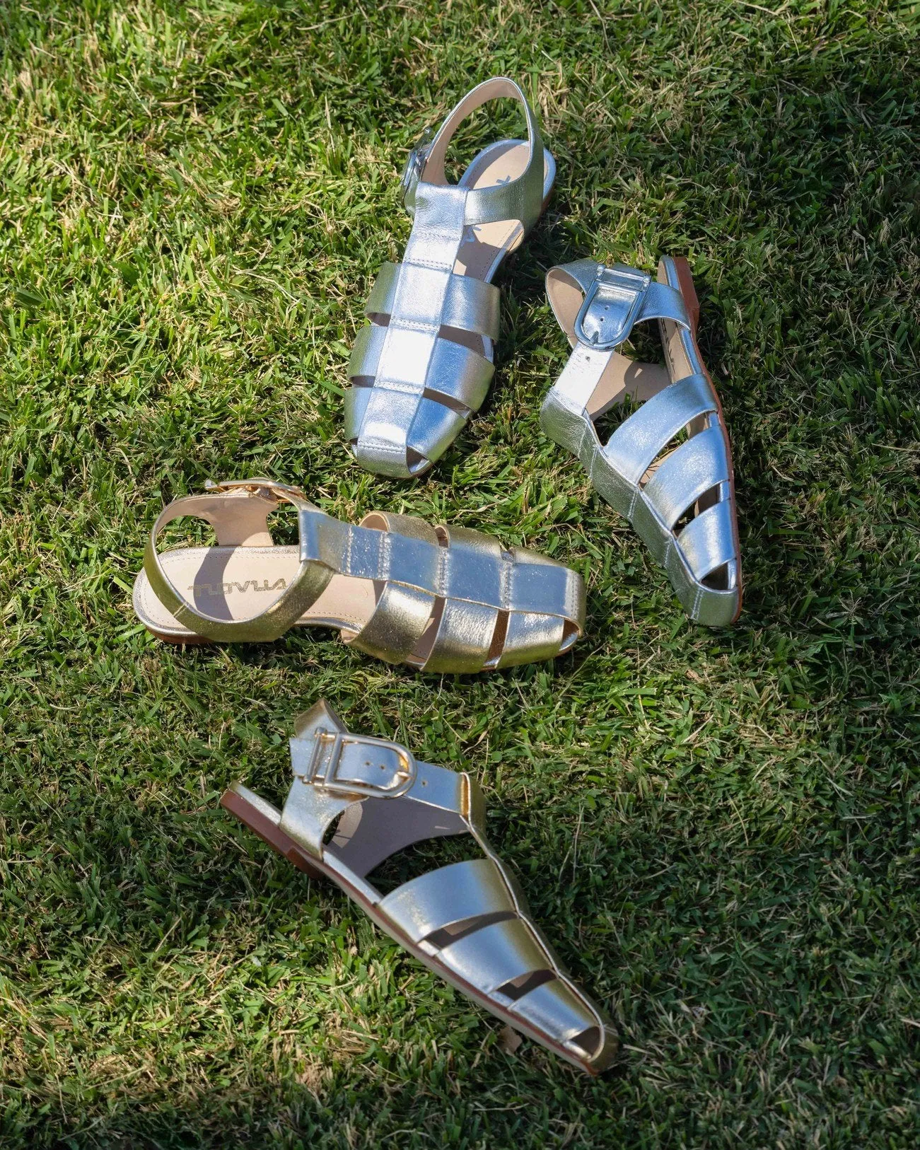 Chiara Silver Leather