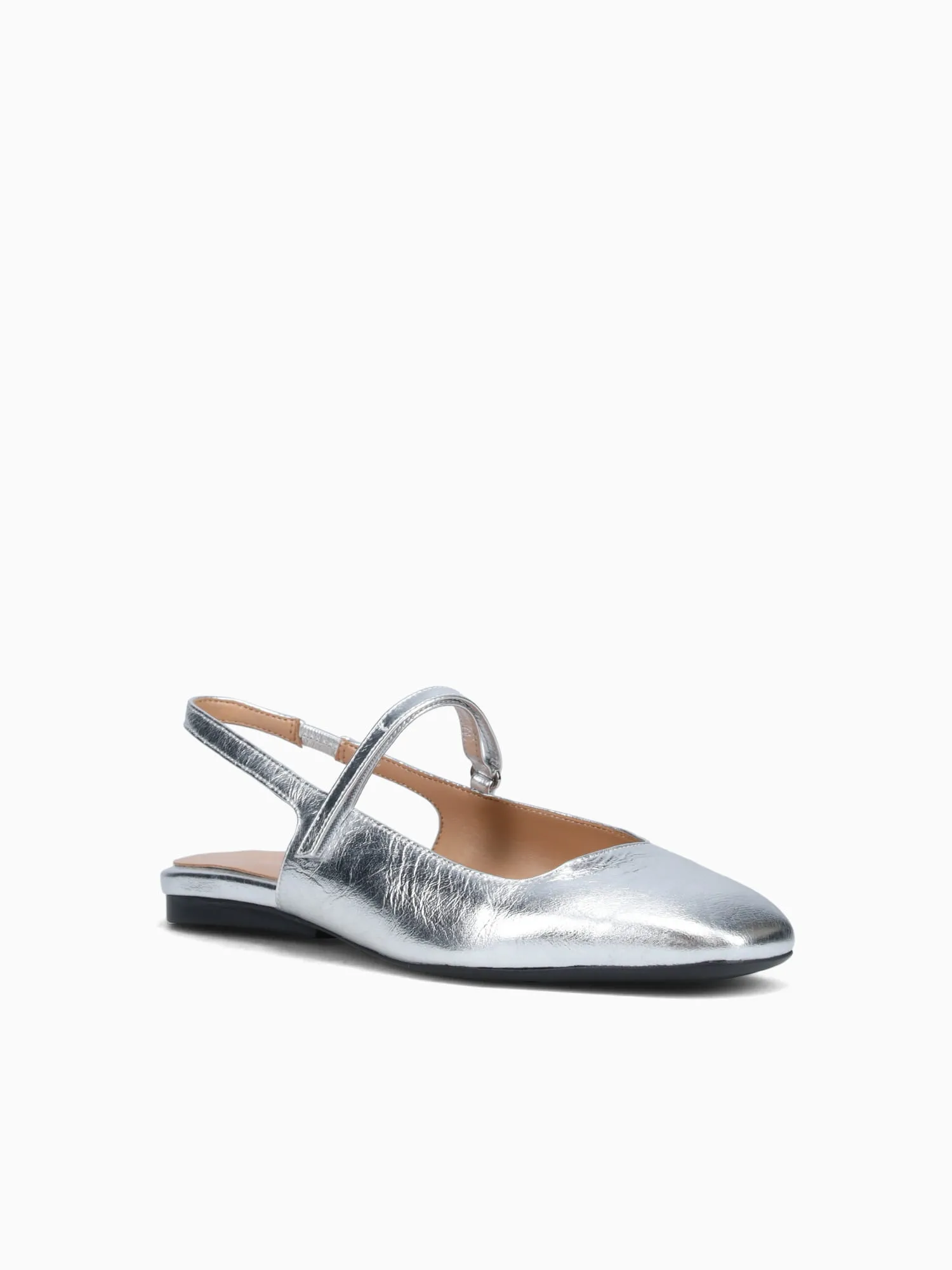 Connie Silver Leather