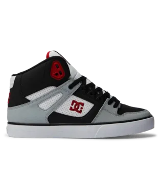 DC Mens Black/Grey/Red Pure High Top WC Shoe