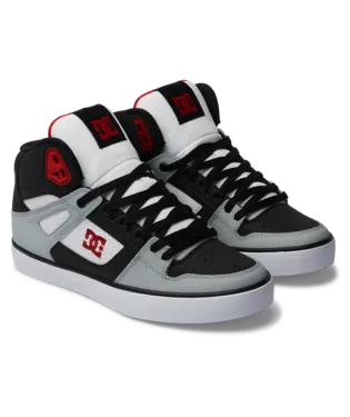 DC Mens Black/Grey/Red Pure High Top WC Shoe