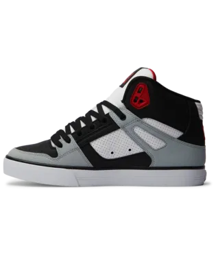 DC Mens Black/Grey/Red Pure High Top WC Shoe