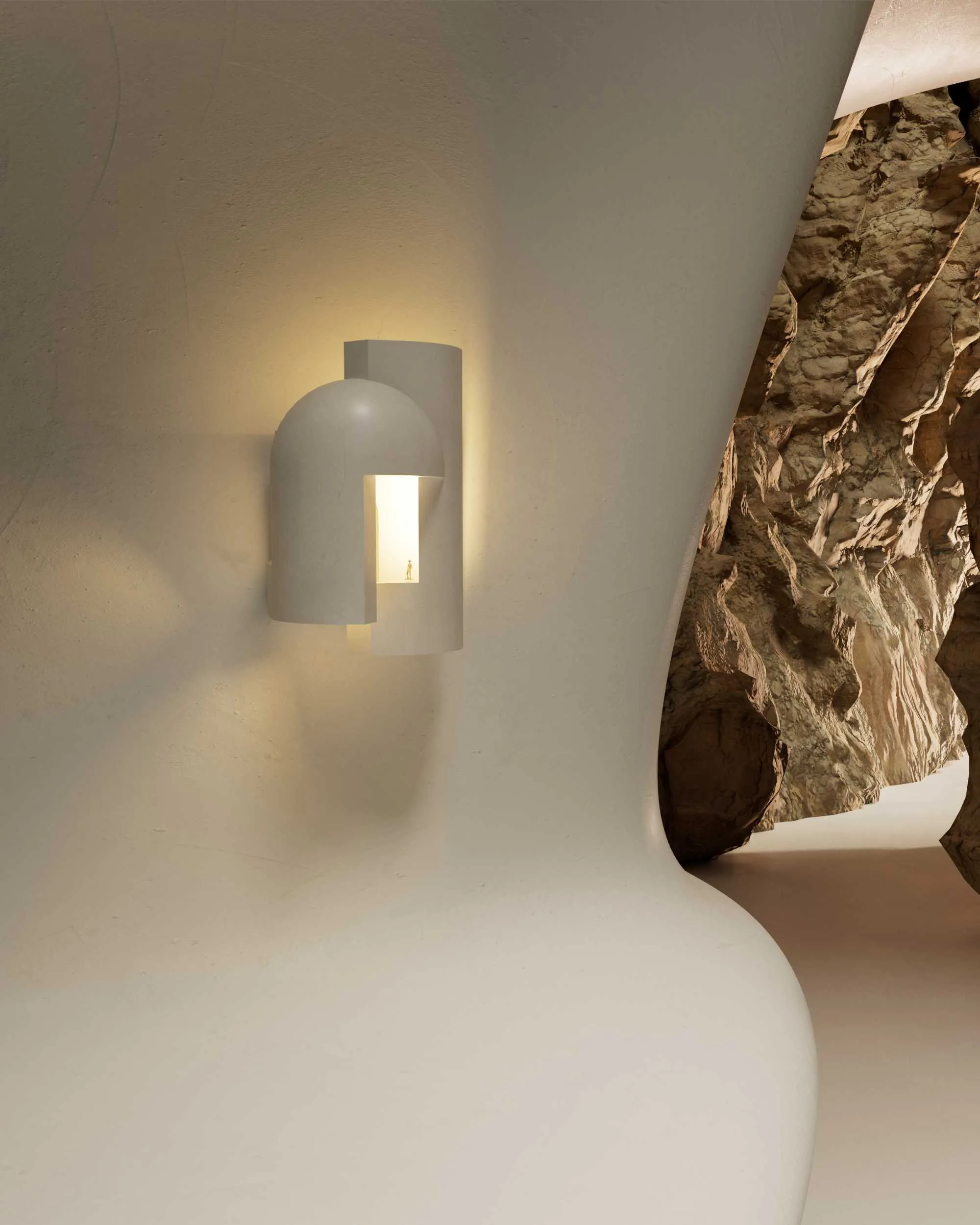 DCW editions Soul Story 1 Wall Lamp, White/Gold