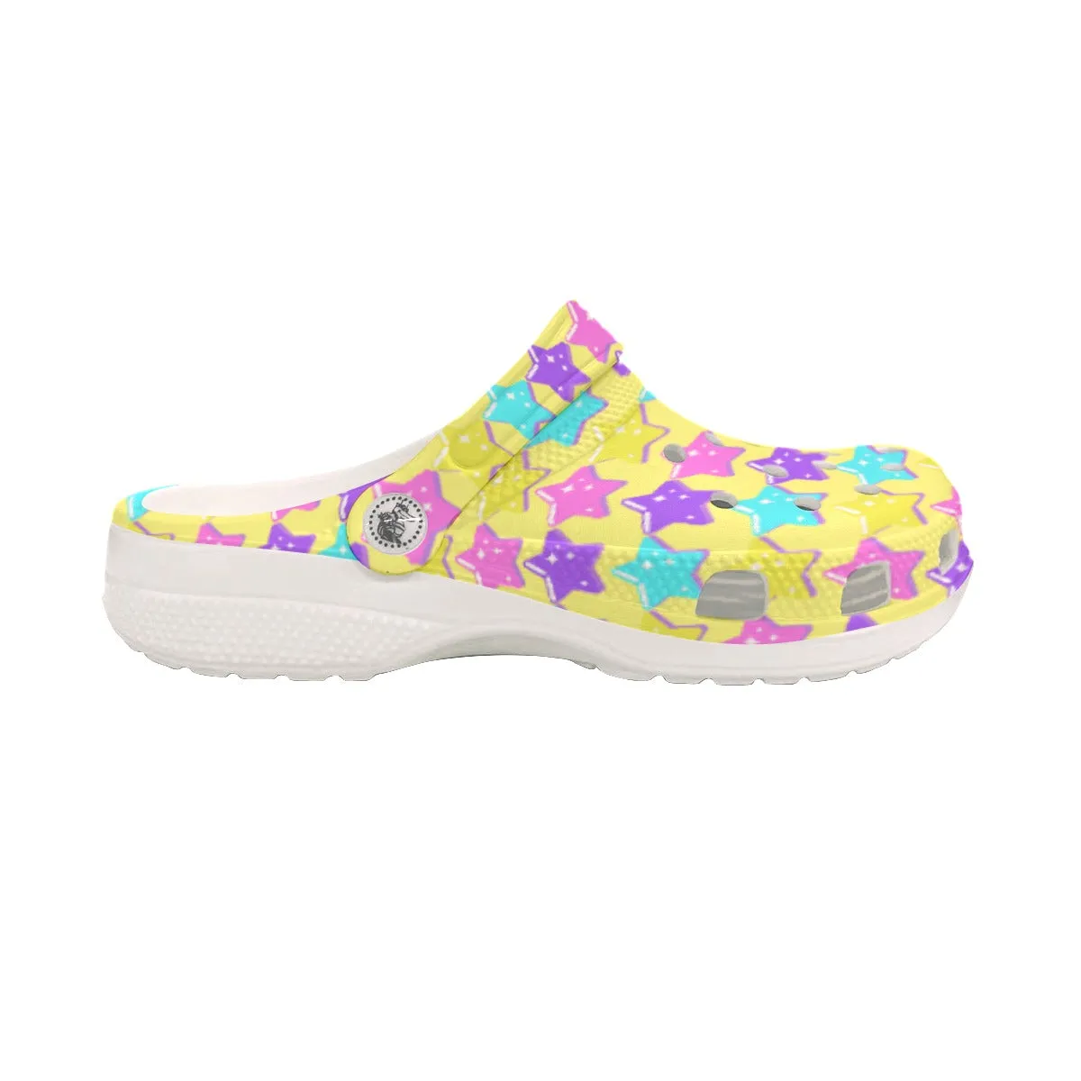 Electric Star Wave Yellow Classic Clogs Men's Shoes