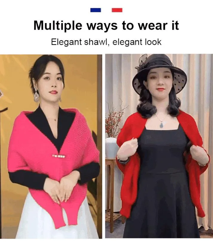 Limited Time OfferThe Worlds Best Womens Knitted Soft Shawl Scarf Cardigan