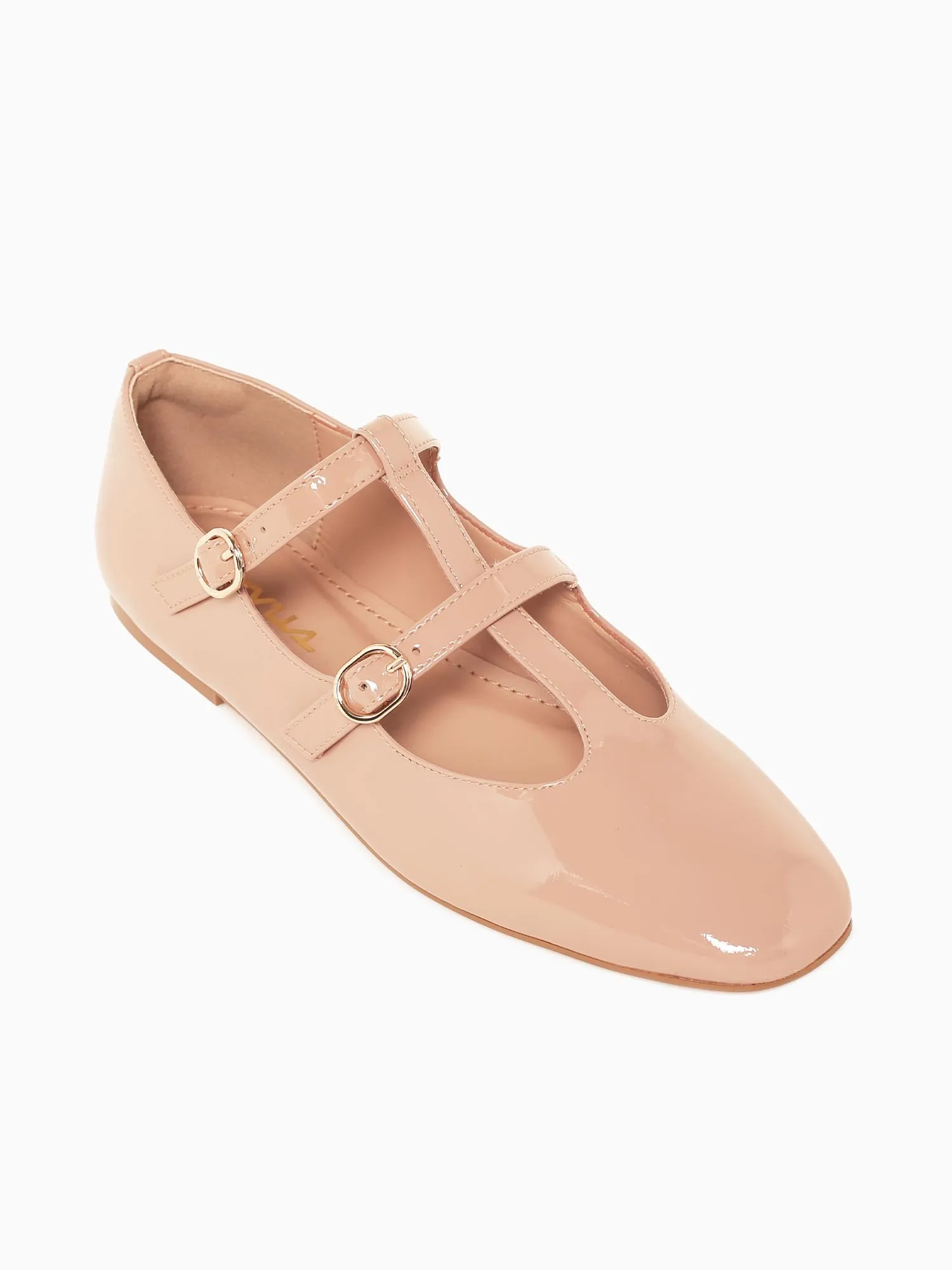Lucia Nude Patent Leather