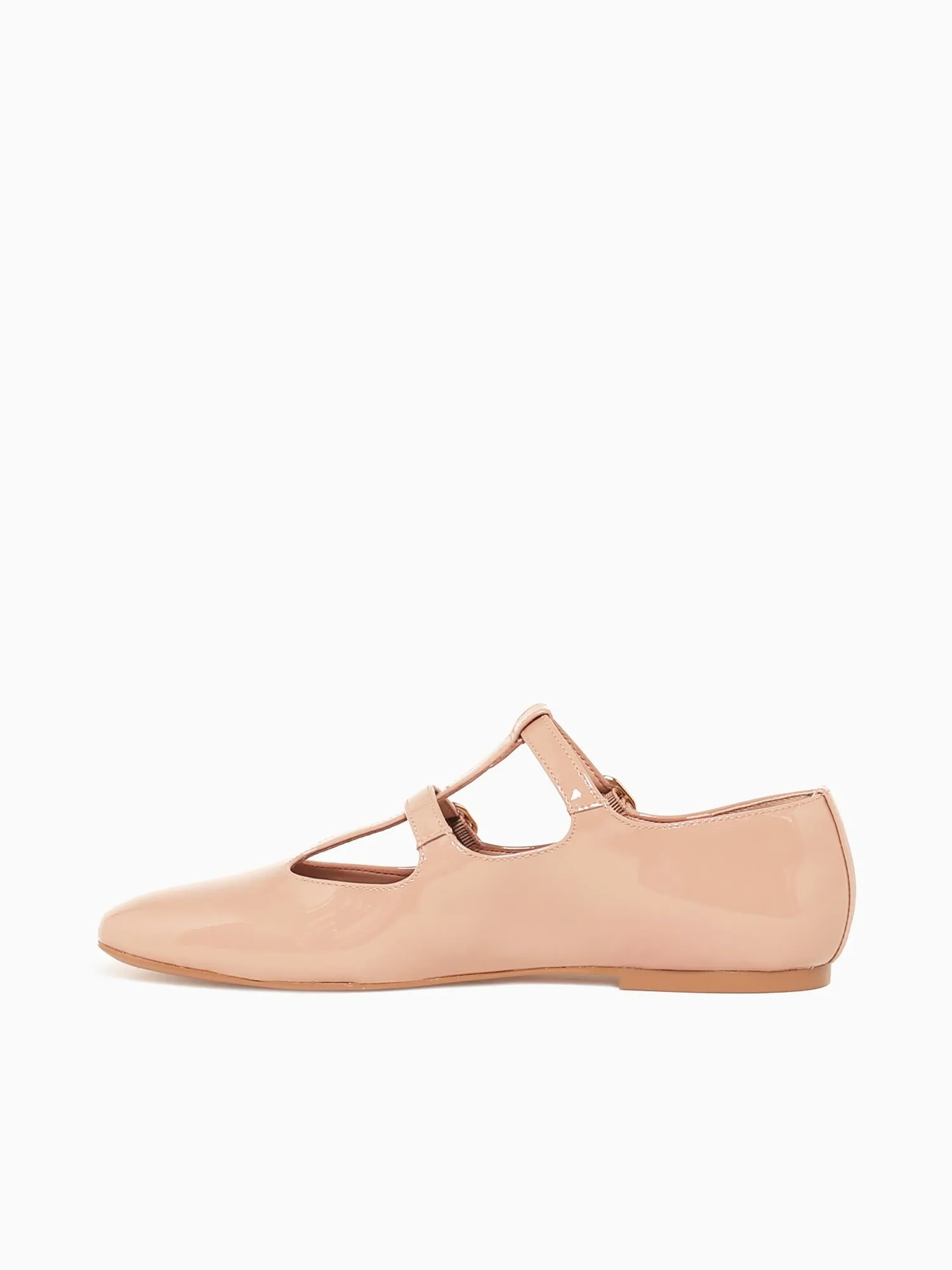 Lucia Nude Patent Leather