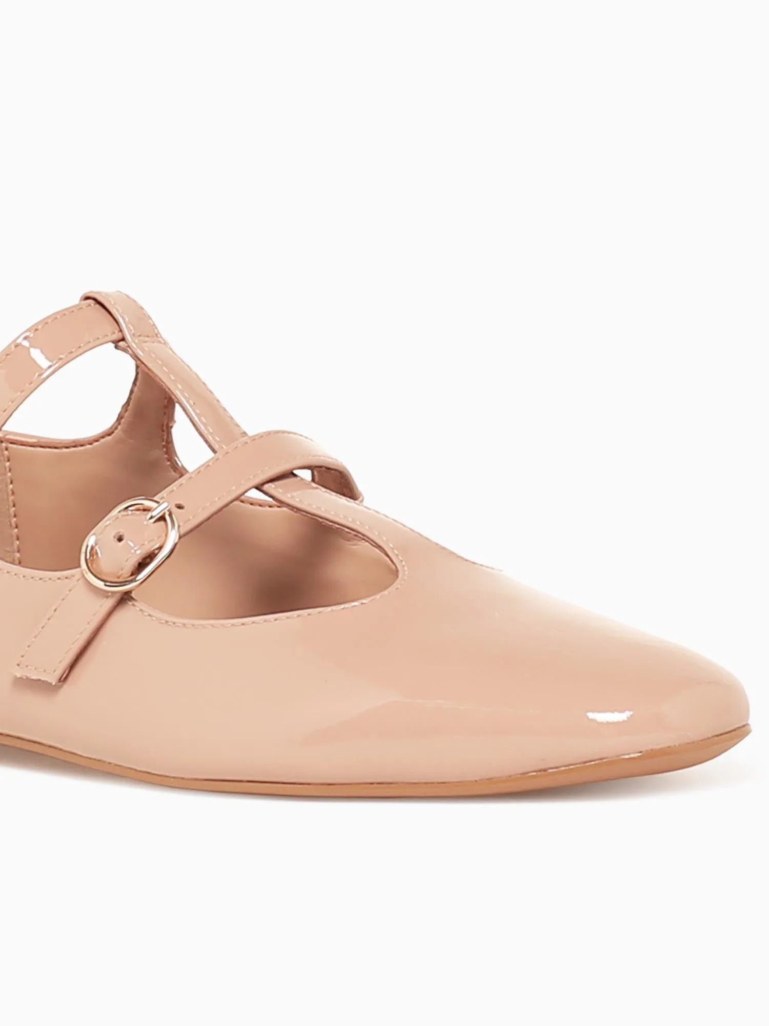 Lucia Nude Patent Leather