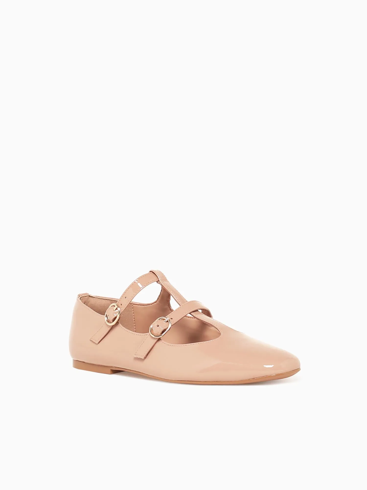 Lucia Nude Patent Leather