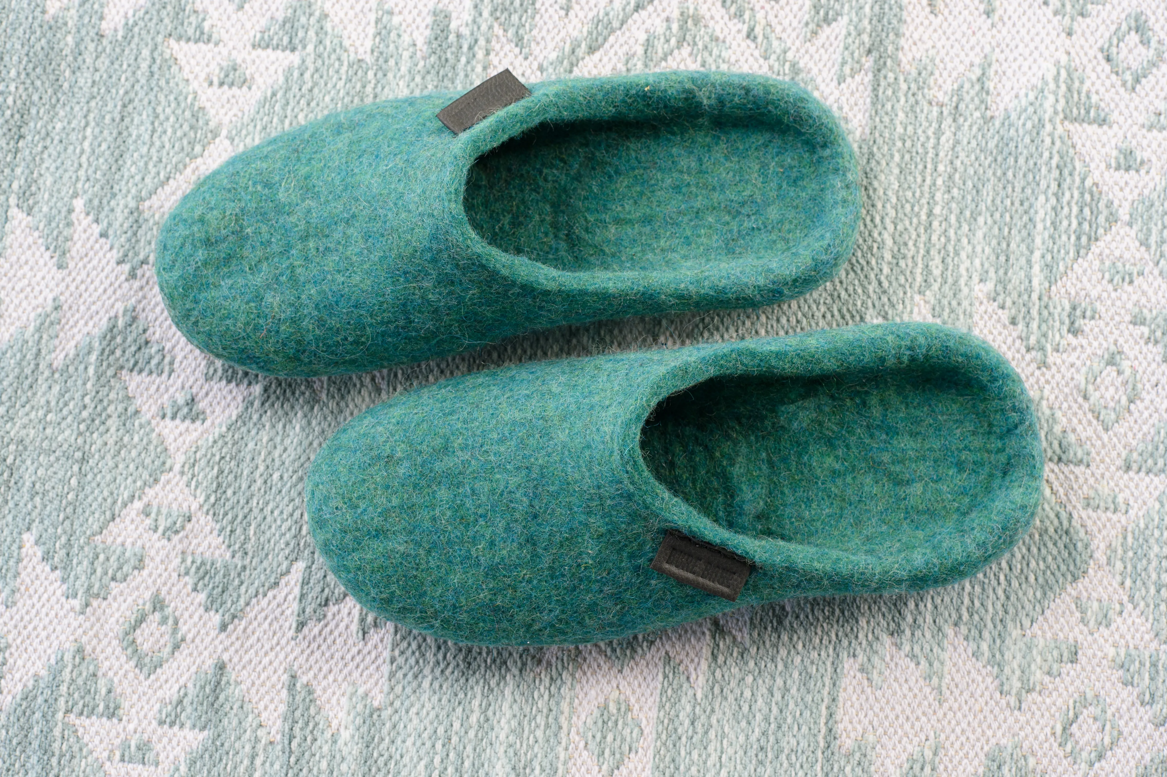 Men's Backless Slippers - Blue Lagoon