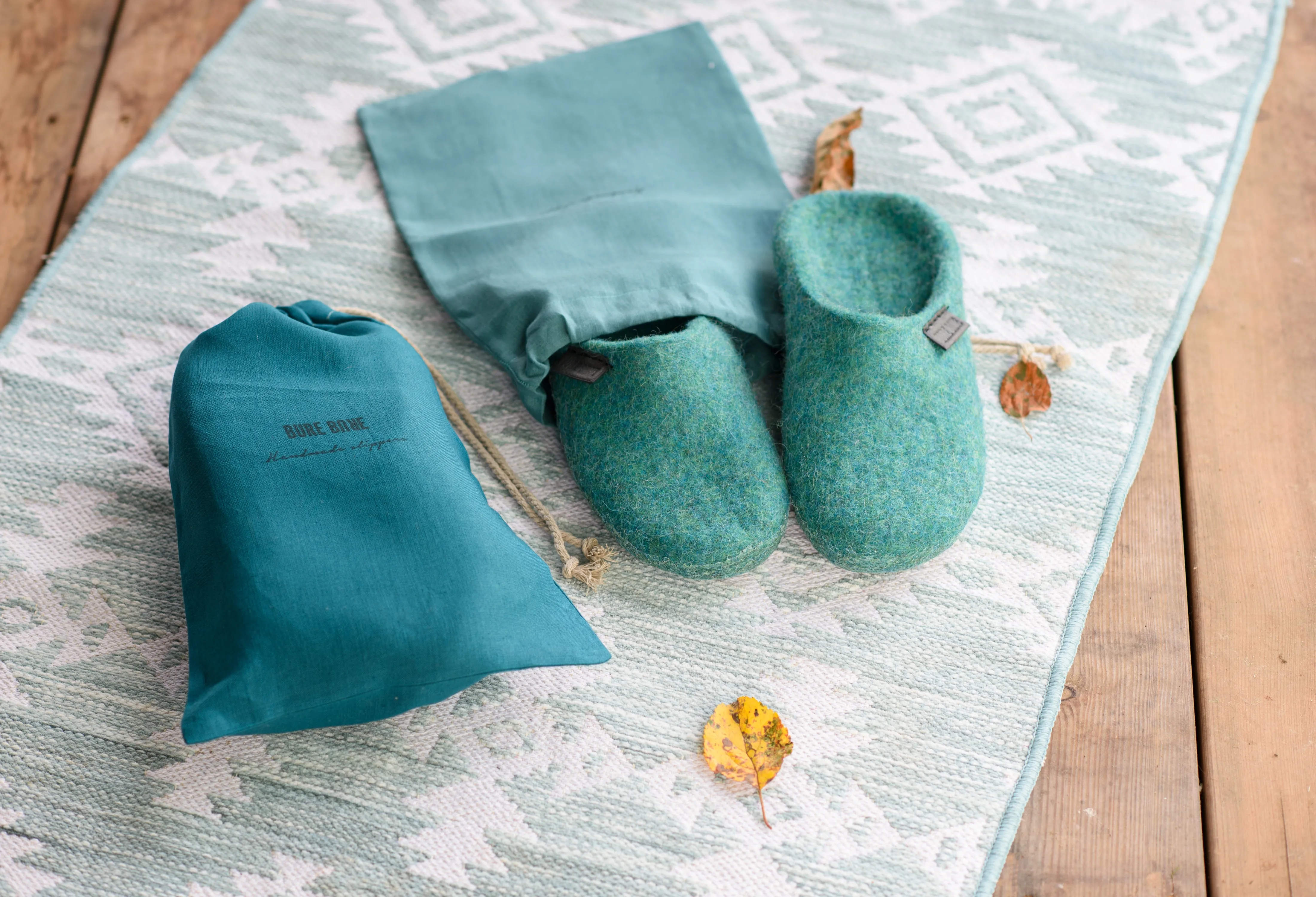 Men's Backless Slippers - Blue Lagoon