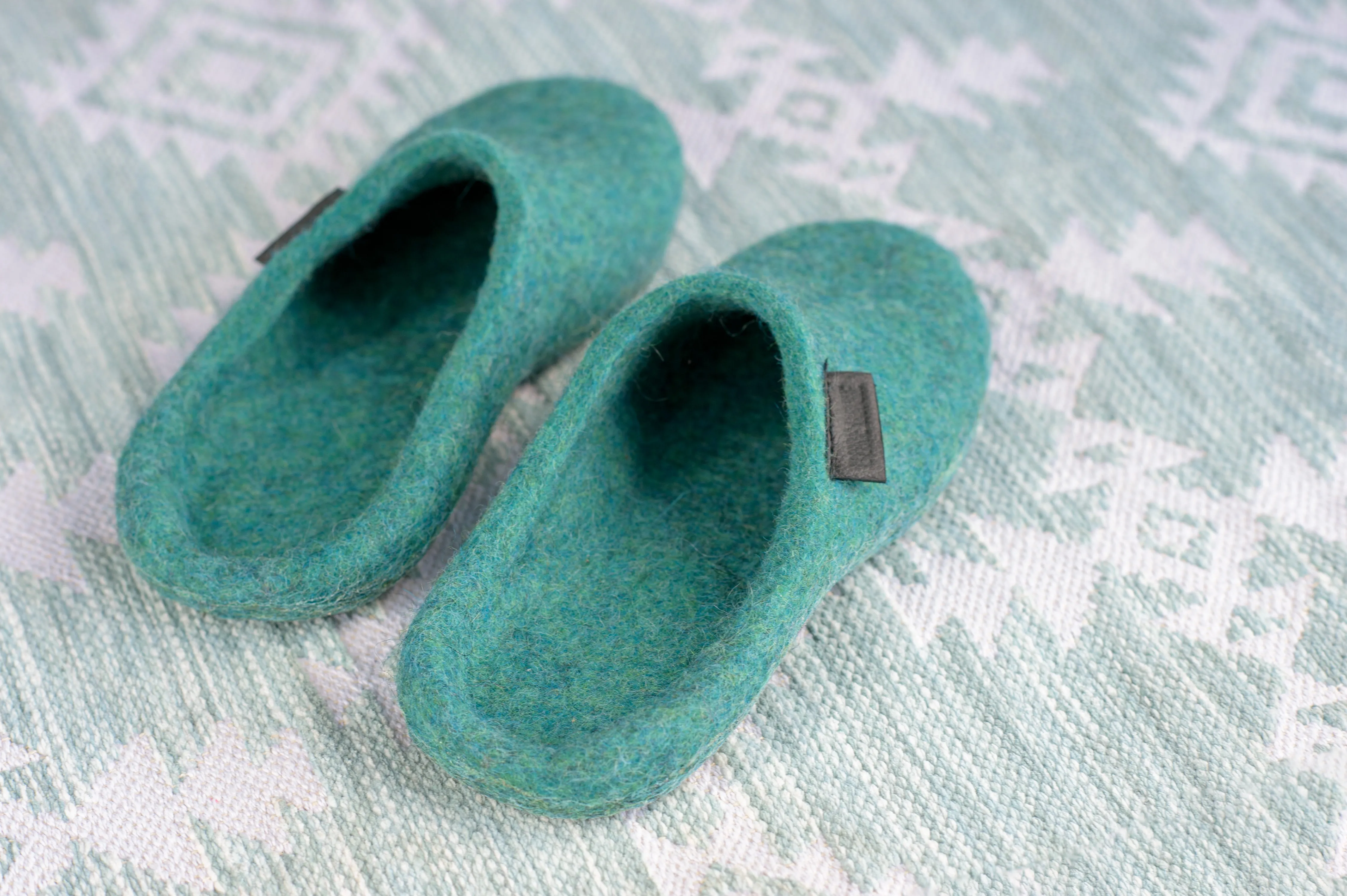 Men's Backless Slippers - Blue Lagoon