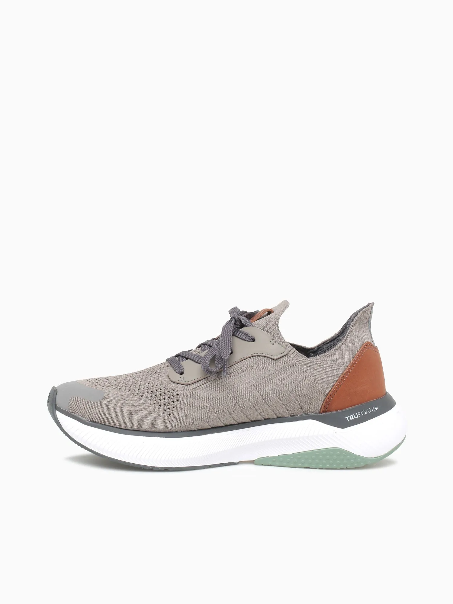 Miles Knit Laceup Taupe Knit