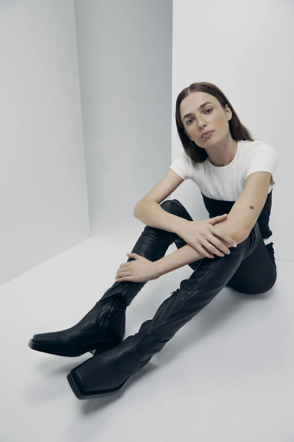 Paris Over The Knee Boot Black