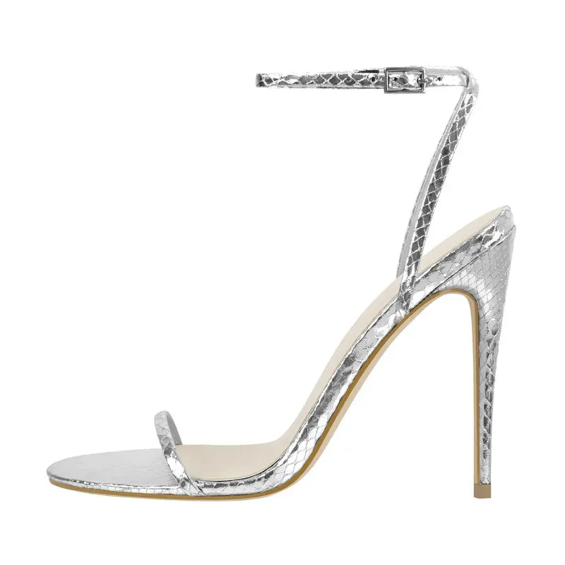 Peep Toe Ankle High Heel Sandals