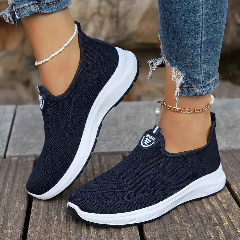 Serena | Casual Mesh Sneakers in Solid Color