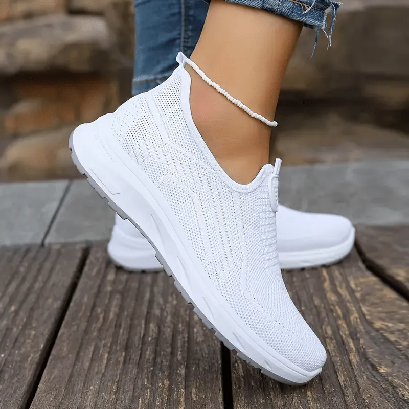 Serena | Casual Mesh Sneakers in Solid Color