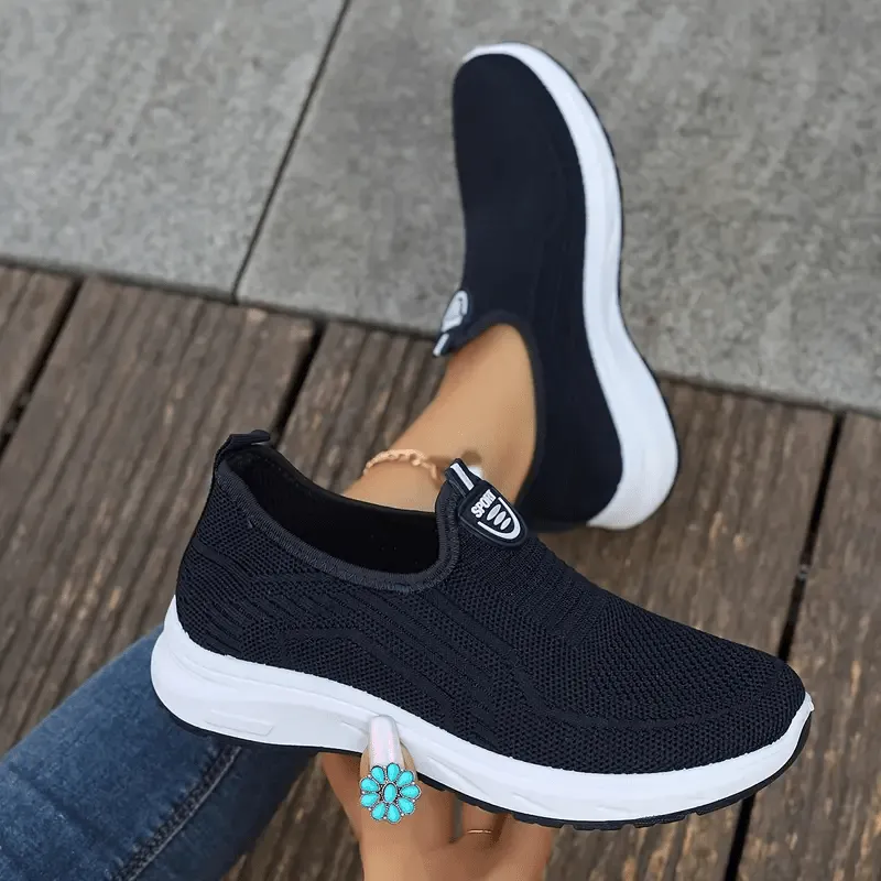 Serena | Casual Mesh Sneakers in Solid Color