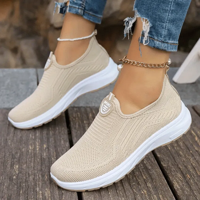 Serena | Casual Mesh Sneakers in Solid Color