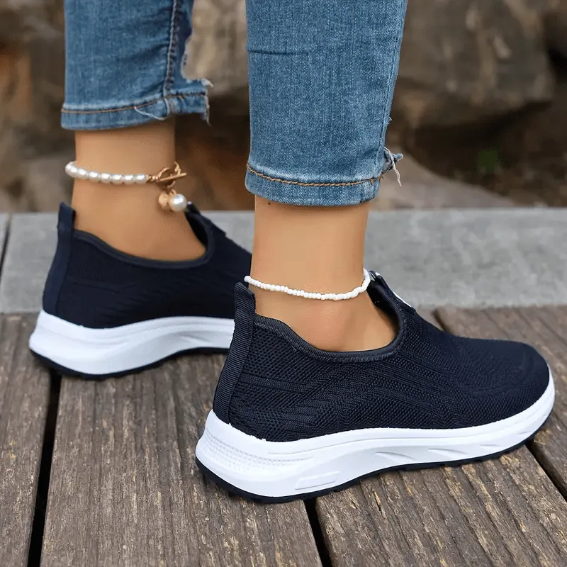 Serena | Casual Mesh Sneakers in Solid Color