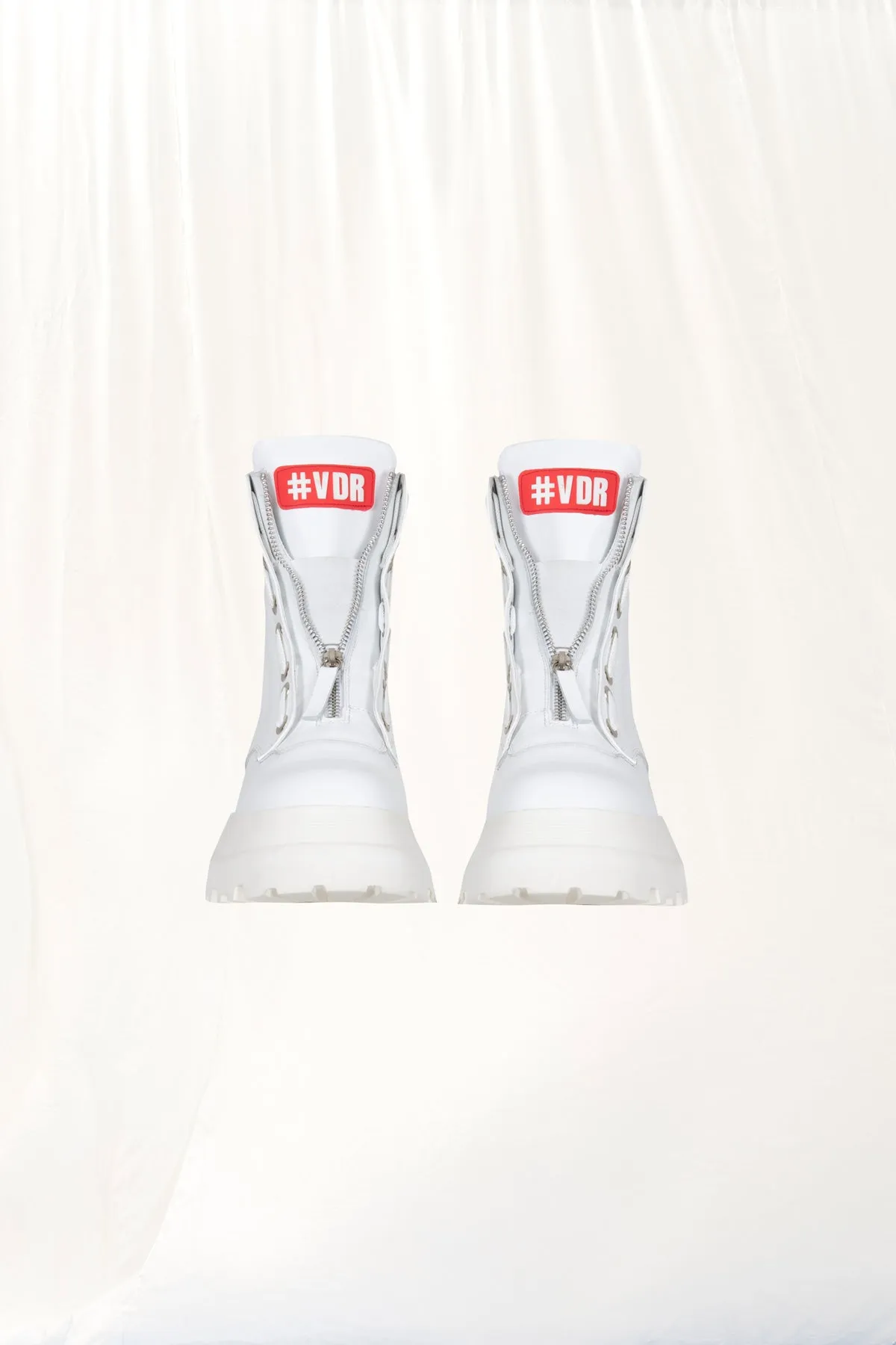 White Chunky Sole Boots K5